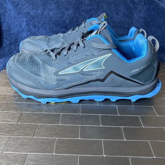 Altra Lone Peak 5 Trail AL0A4VQE431 Running Blue Gray Shoes Trail Mens Size 10 - Picture 2 of 12
